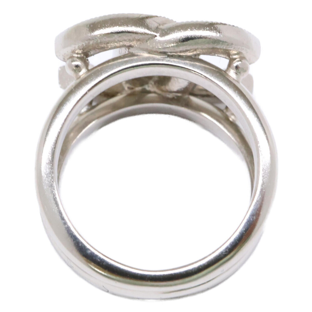 CHANEL Silver Logo Ring - Picture 5 of 7